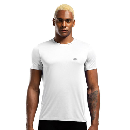 POLERA ESSENTIAL MANGA CORTA BLANCA HOMBRE