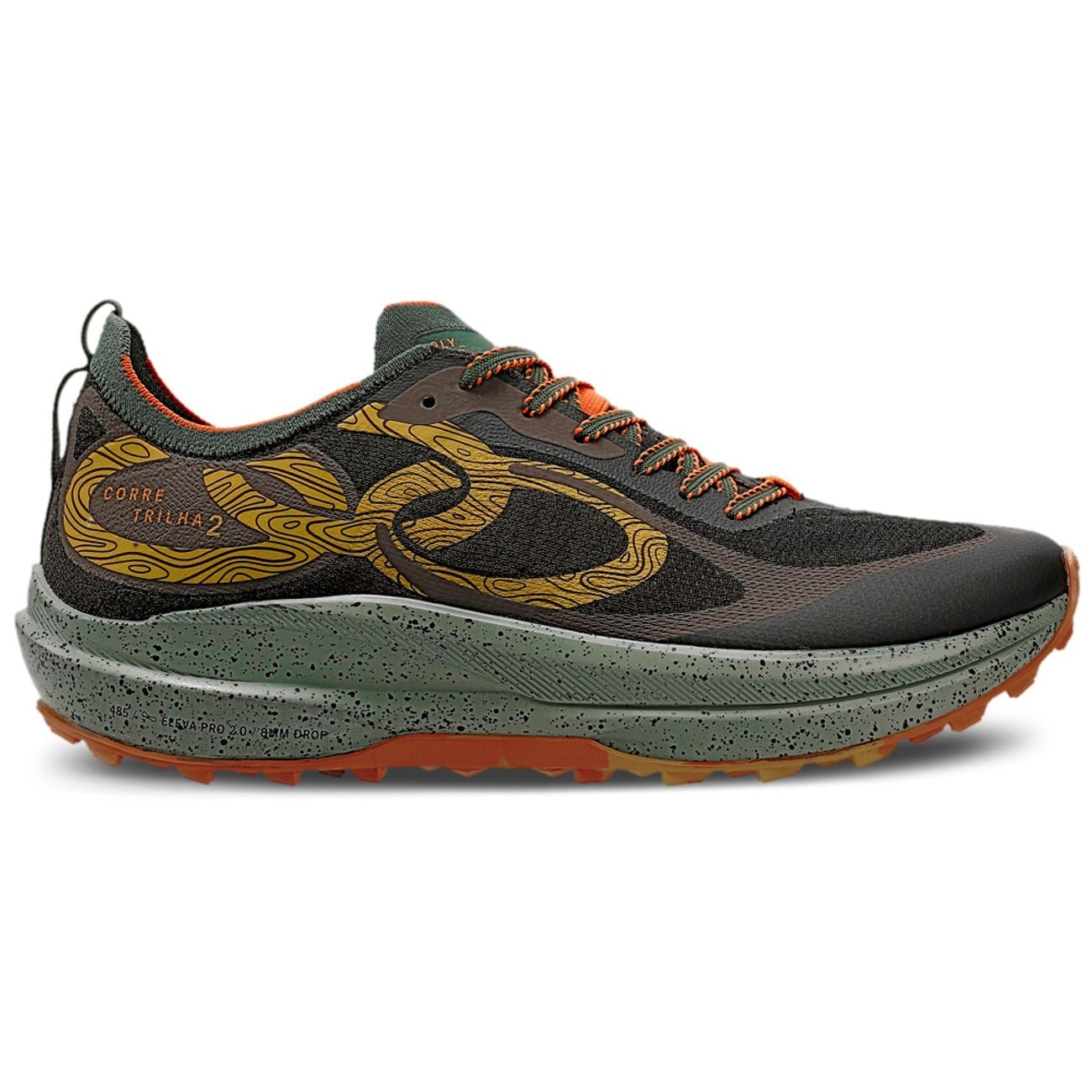 Zapatilla Trail Running Mujer Corre Trilha Café/Militar