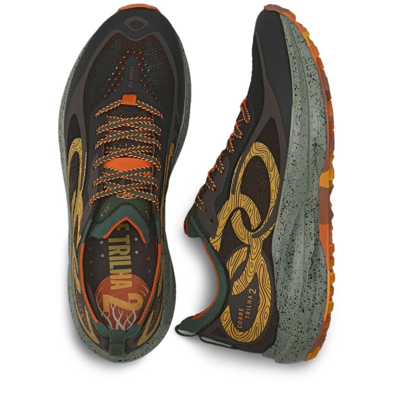 Zapatilla Trail Running Mujer Corre Trilha Café/Militar
