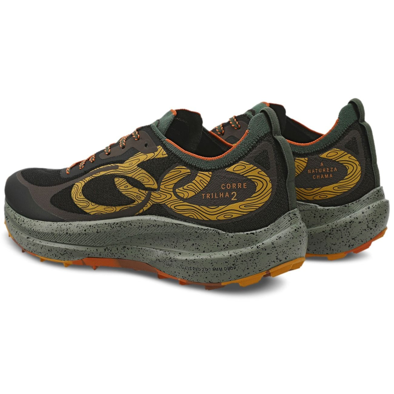 Zapatilla Trail Running Mujer Corre Trilha Café/Militar