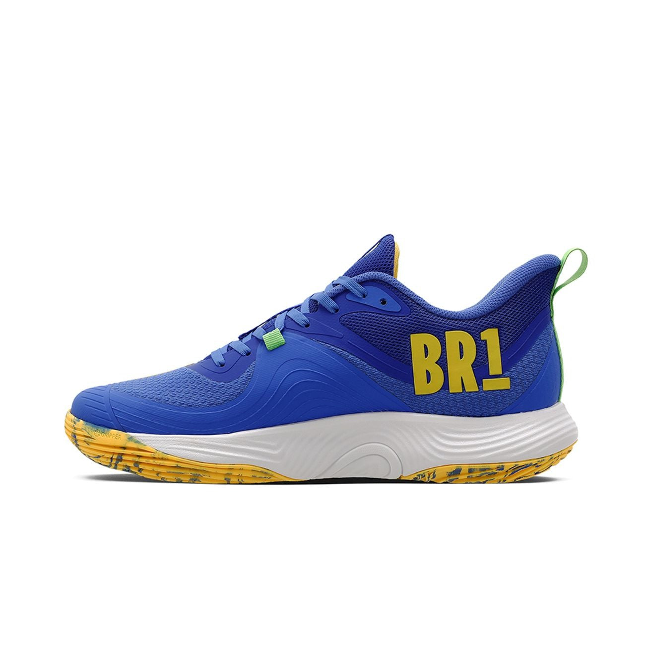 Zapatilla Voleibol Hombre Quadra BR1 Azul/Amarillo