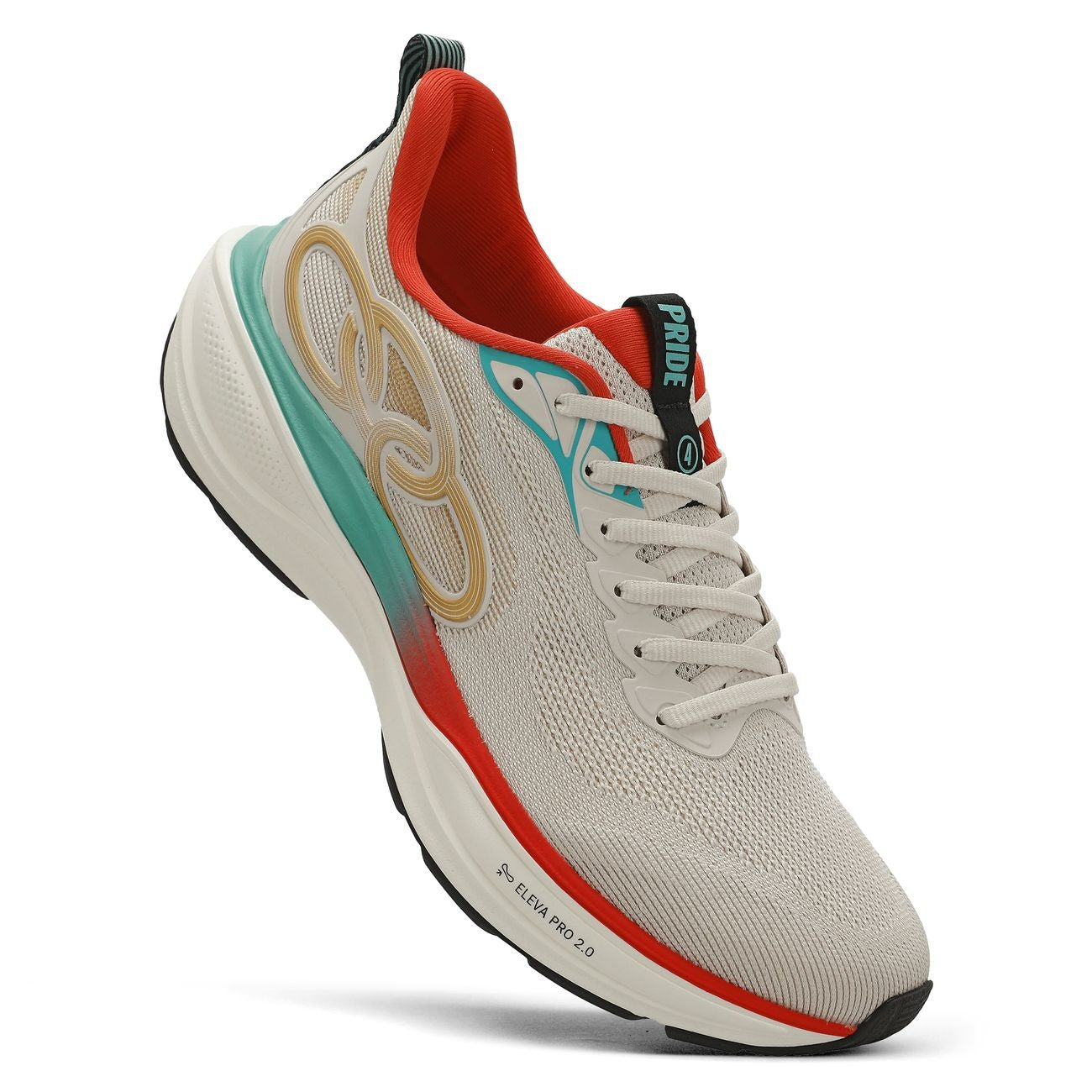 Zapatilla Running Hombre Pride 4 Celeste/Rojo/Arena
