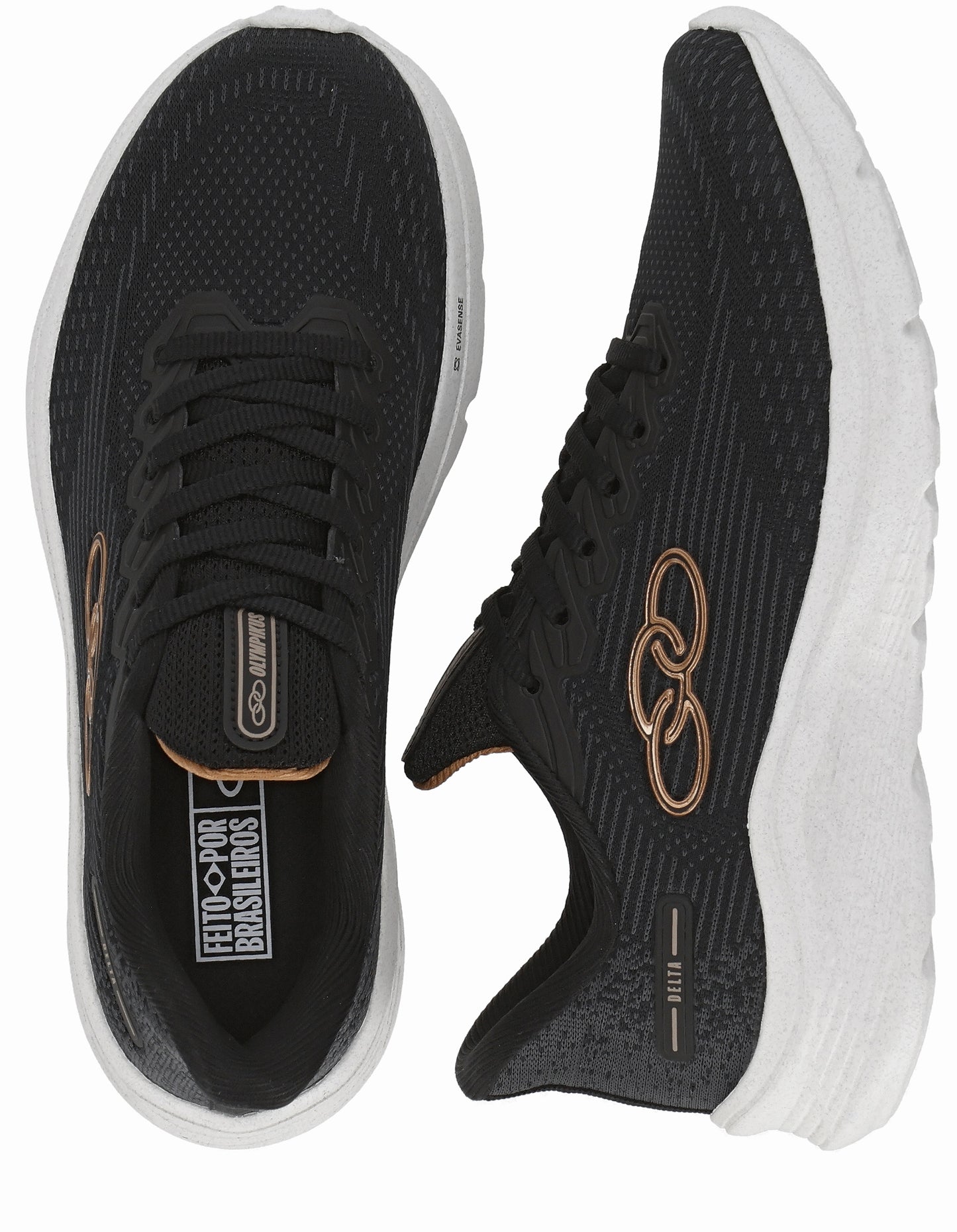Zapatilla Mujer Delta Negra/Gris