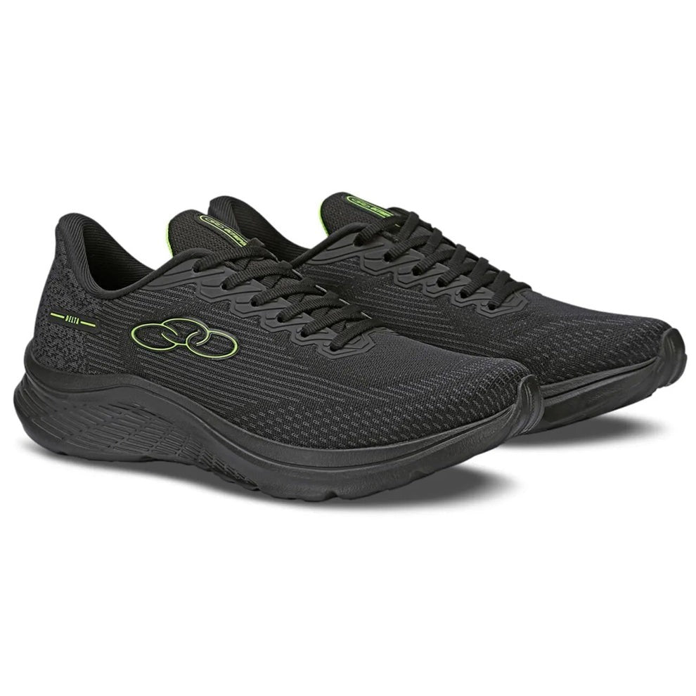 Zapatilla Mujer Delta Negra/Verde