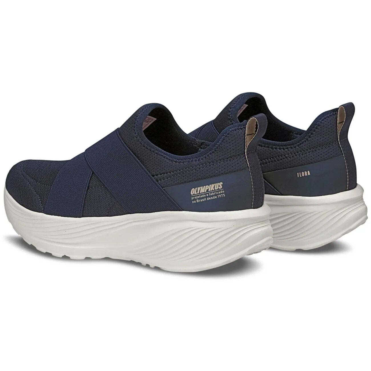 Zapatilla Mujer Flora Azul Marino