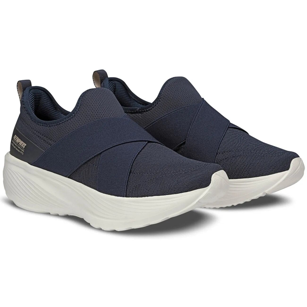 Zapatilla Mujer Flora Azul Marino