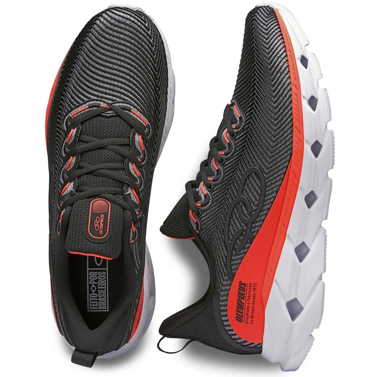 Zapatilla Hombre Perfect 3 Negro/Naranjo