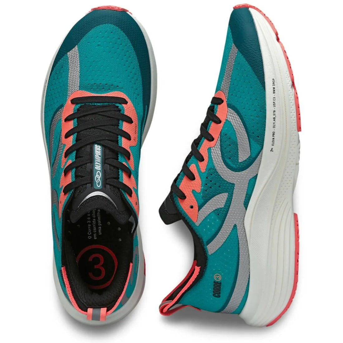 Zapatilla Hombre Corre 3 Celeste