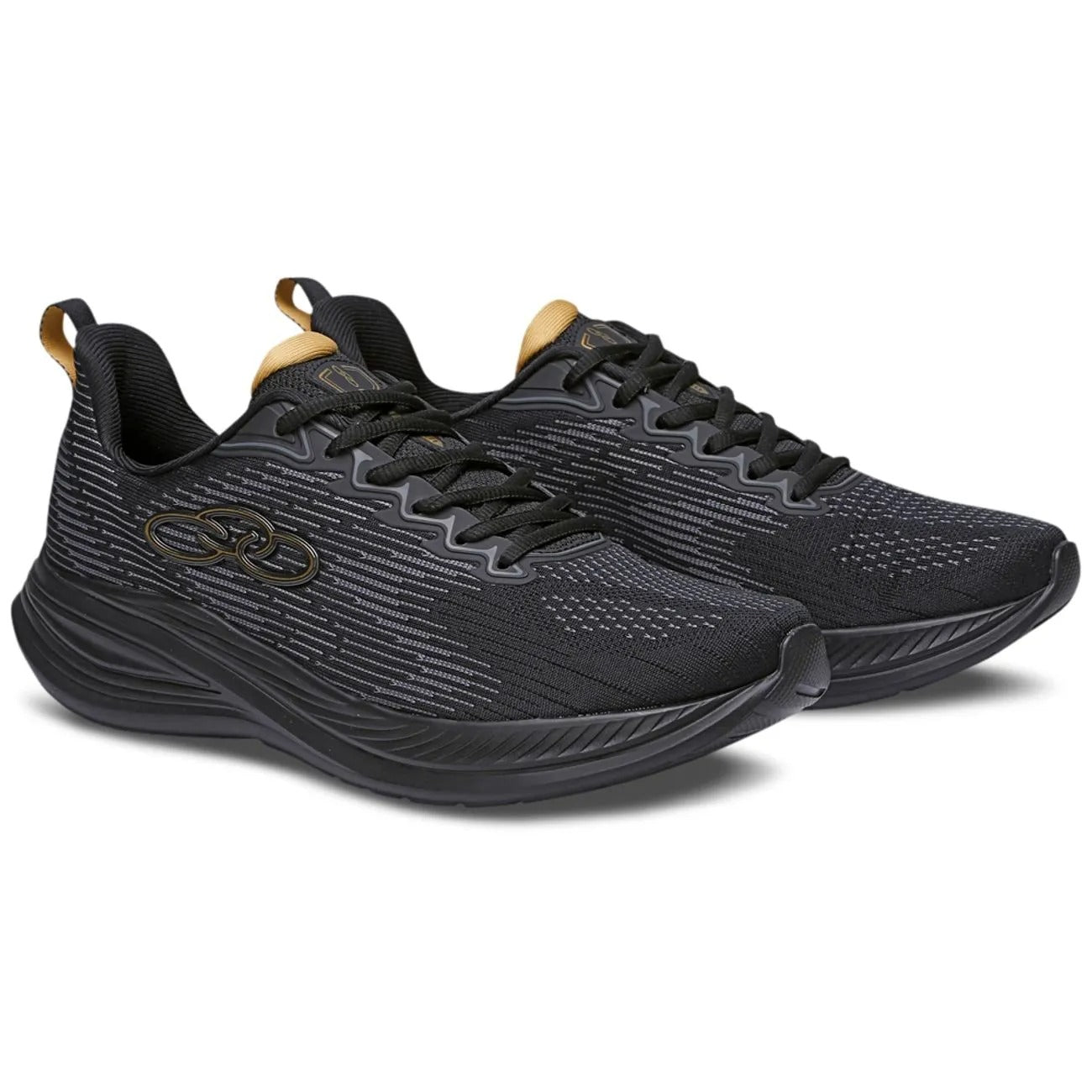 Zapatilla Hombre Marte Negro/Dorado