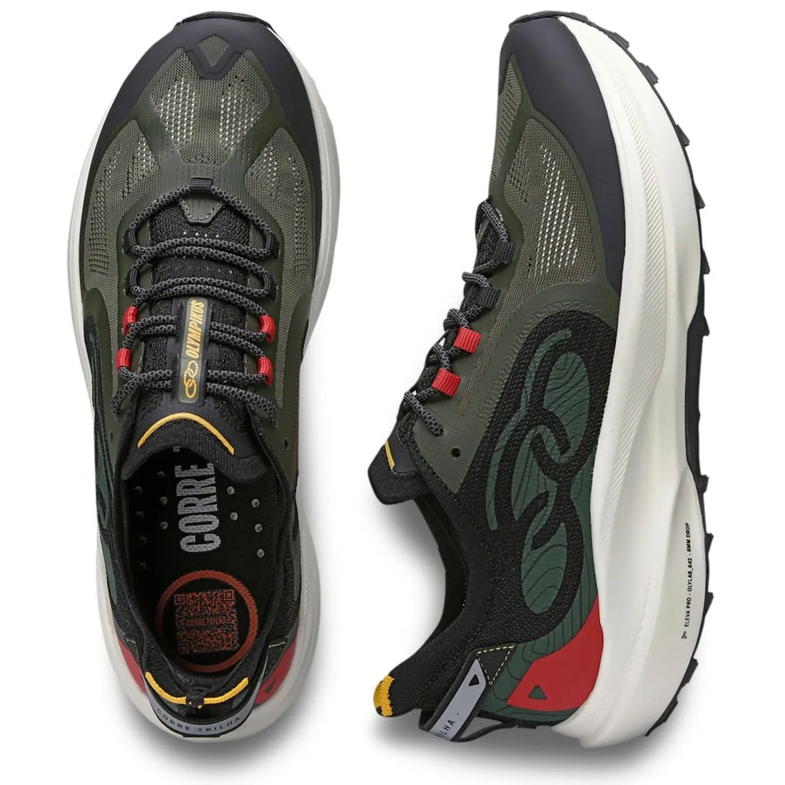 Zapatilla Hombre Corre Trilha Verde Militar