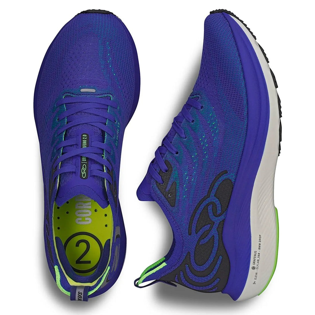 Zapatilla Hombre Corre Grafeno 2 Azul