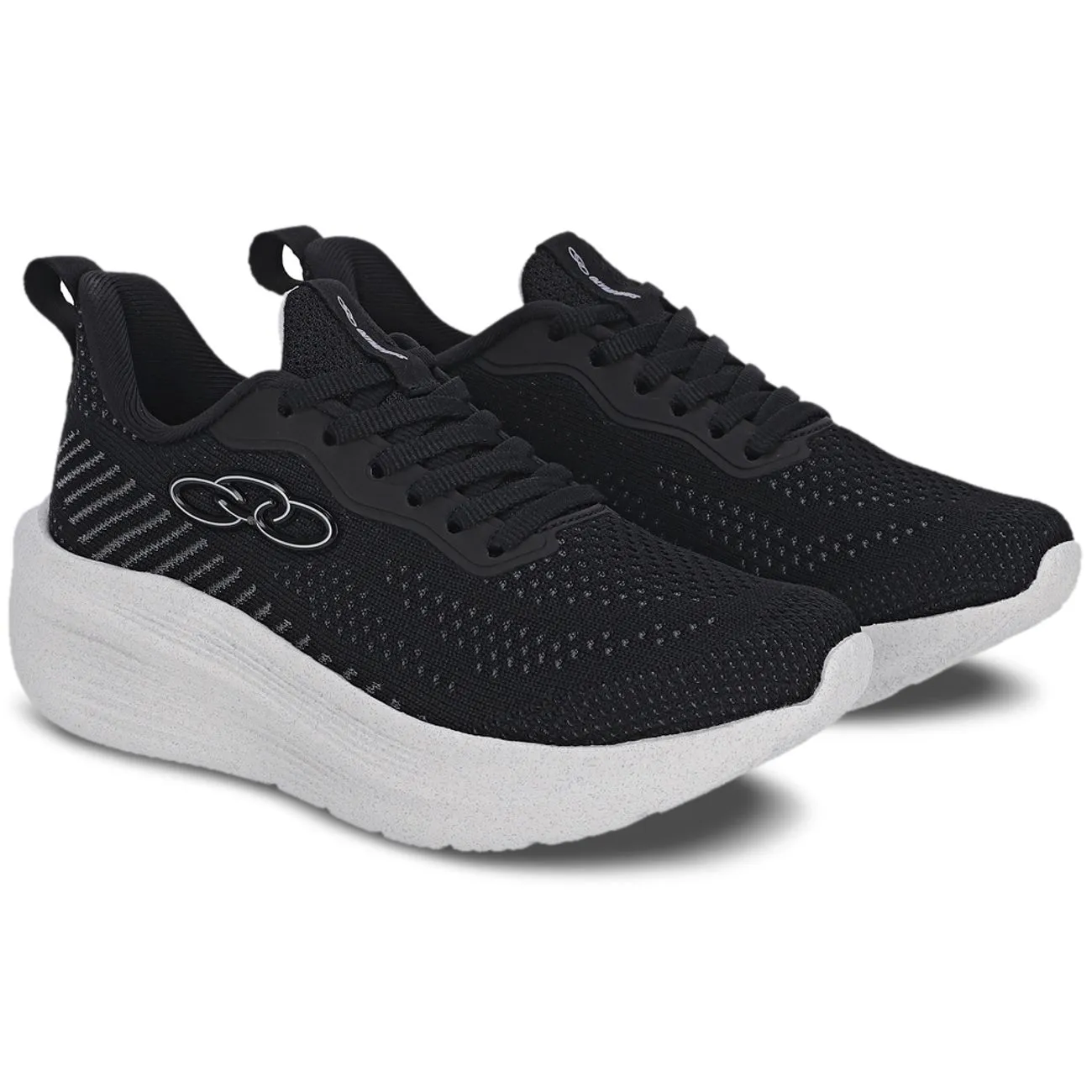 Zapatilla Adolescente Rayo Negro/Blanco