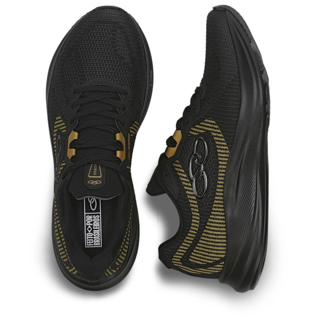 Zapatilla Hombre Orbita Negro/Dorado