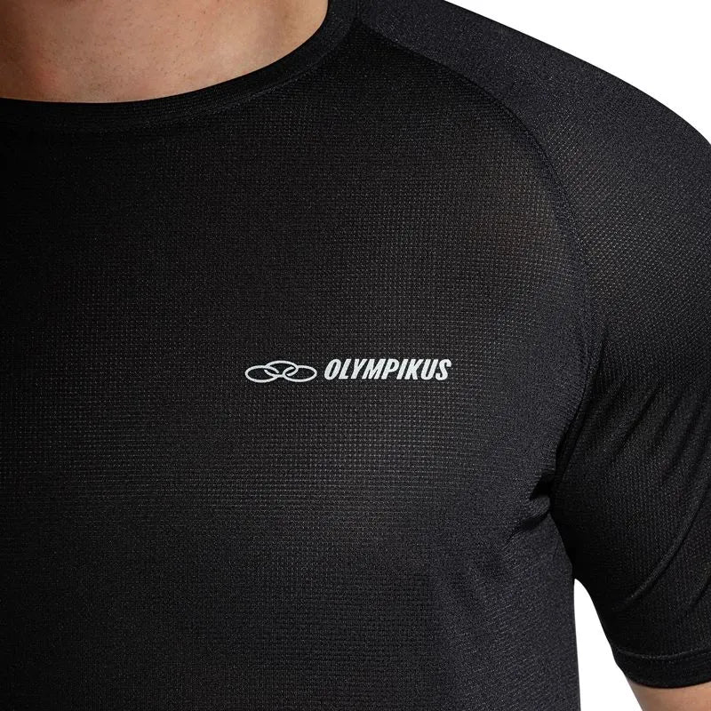 POLERA RUNNER MANGA CORTA 2.0 NEGRO HOMBRE