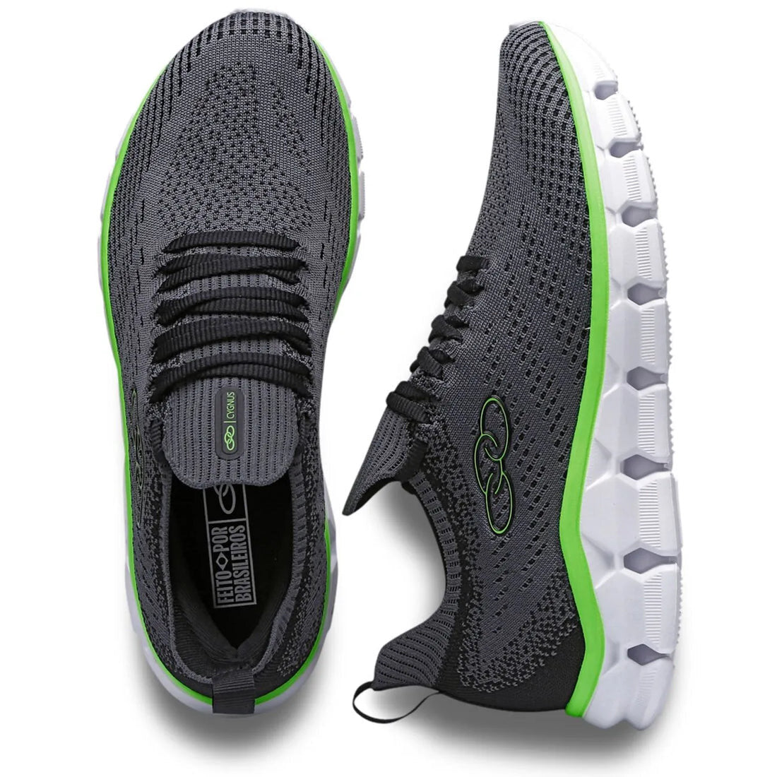 Zapatilla Hombre Cygnus Gris/Verde