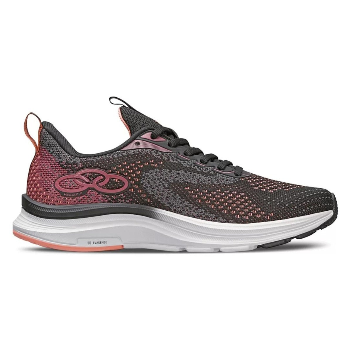 Zapatilla Mujer Veloz 2 Negro/Rosado