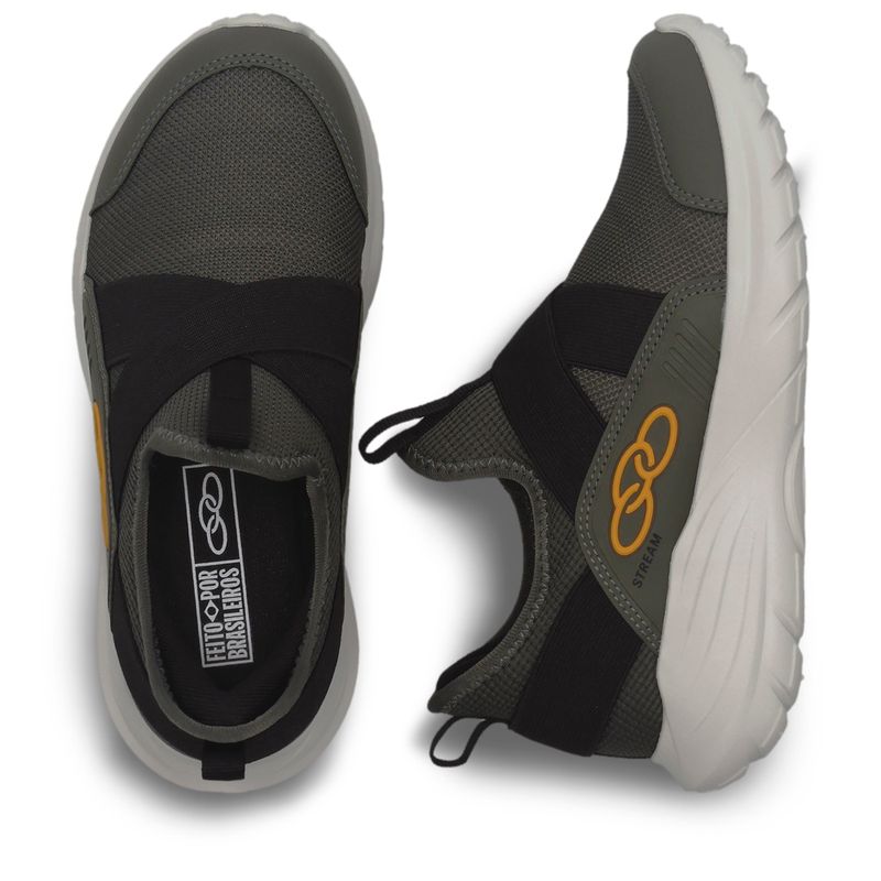 Zapatilla Infantil Stream Infantil Verde Militar