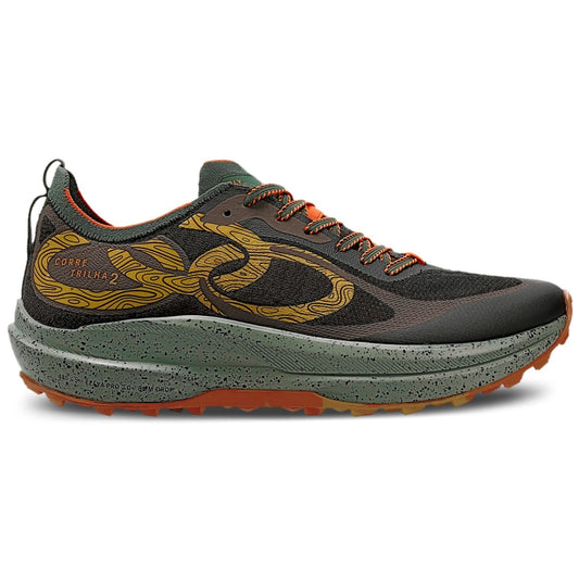 Zapatilla Trail Running Hombre Corre Trilha Café/Militar