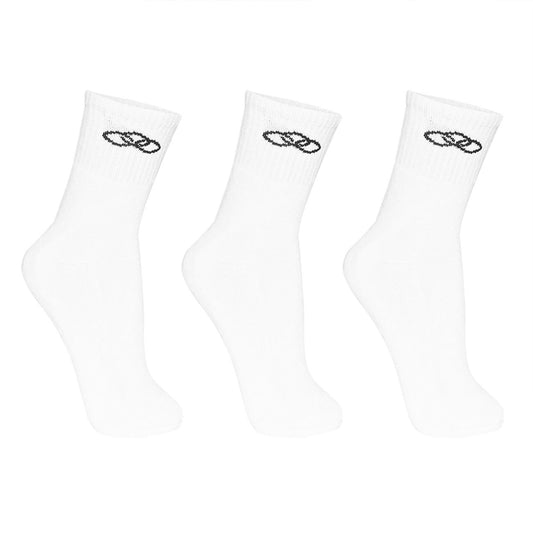 TRIPACK CALCETINES MEDIOS BLANCO HOMBRE 40-45