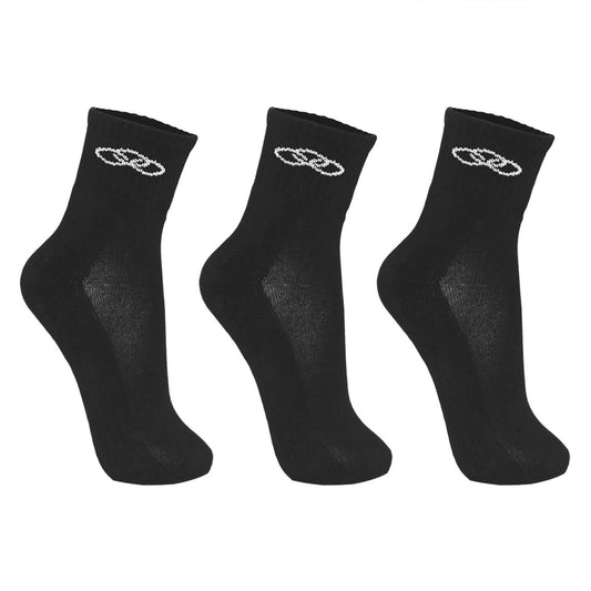 TRIPACK CALCETINES MEDIOS NEGRO HOMBRE 40-45