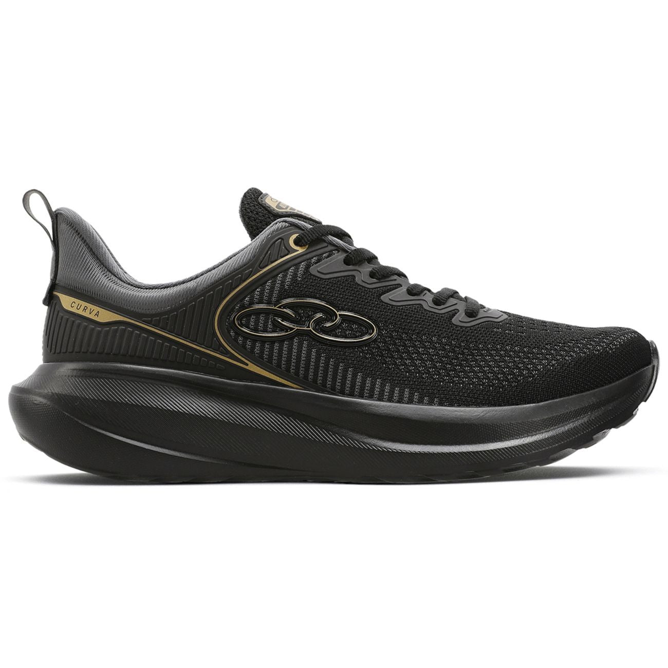 Zapatilla Hombre Curva Negro