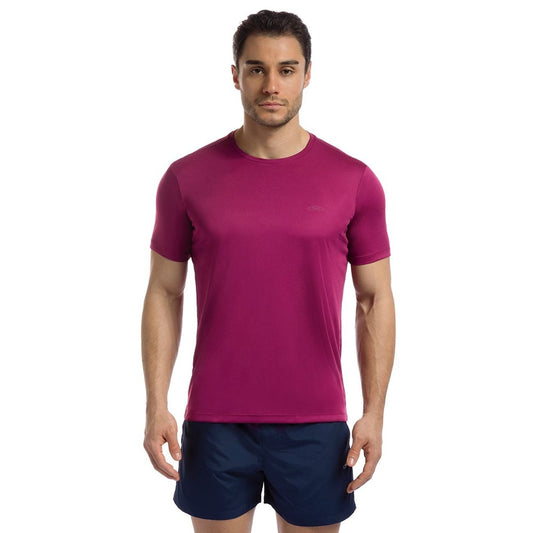 POLERA ESSENTIAL MANGA CORTA CEREZA HOMBRE