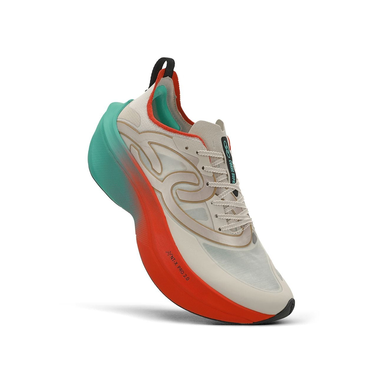 Zapatilla Running Mujer Corre SUPRA 2 Celeste/Rojo/Arena
