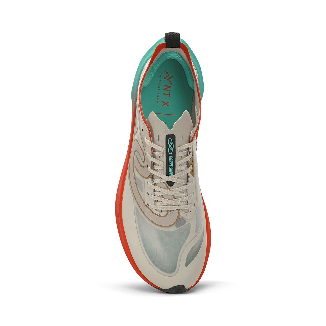Zapatilla Running Mujer Corre SUPRA 2 Celeste/Rojo/Arena