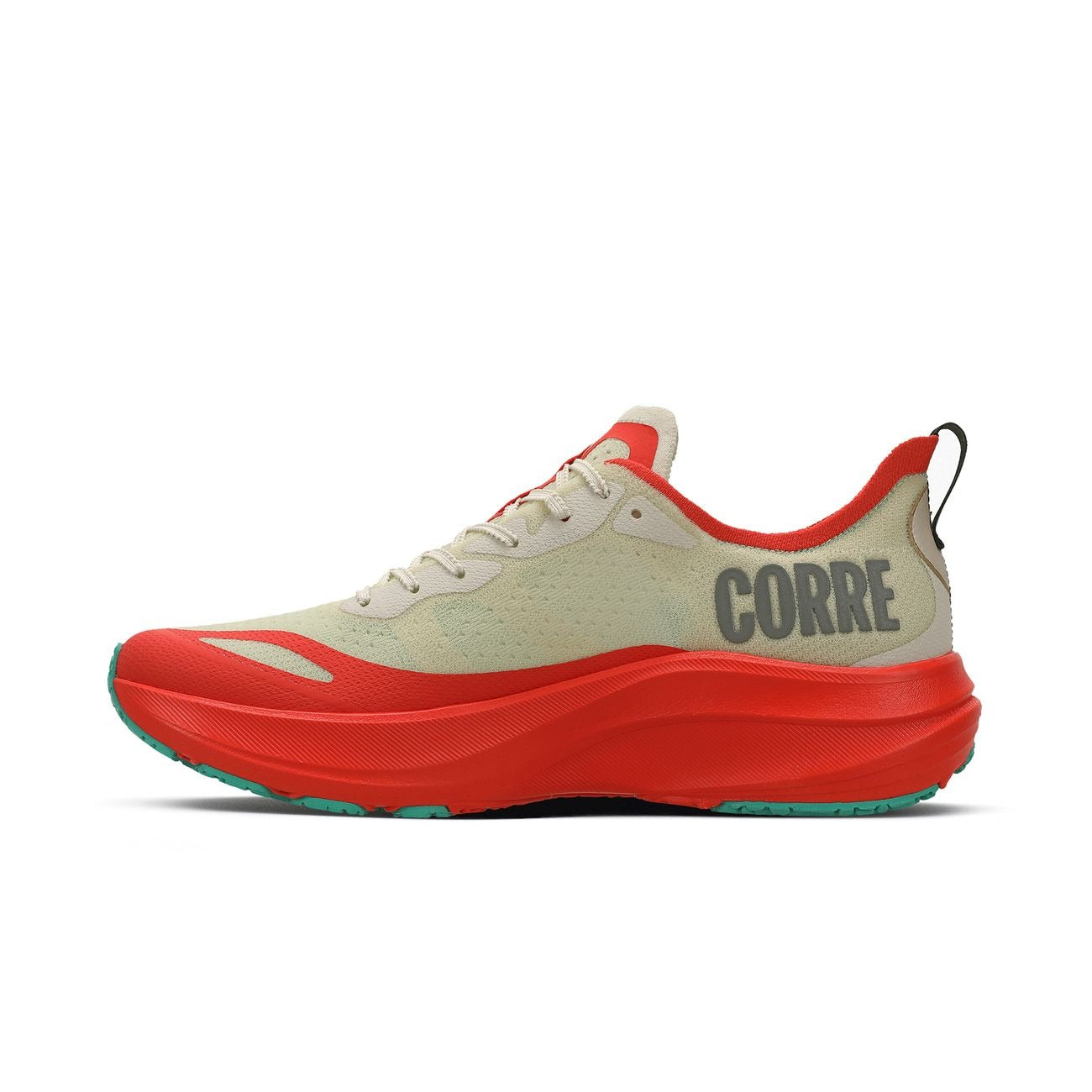 Zapatilla Running Hombre Corre 4 Celeste/Rojo/Arena