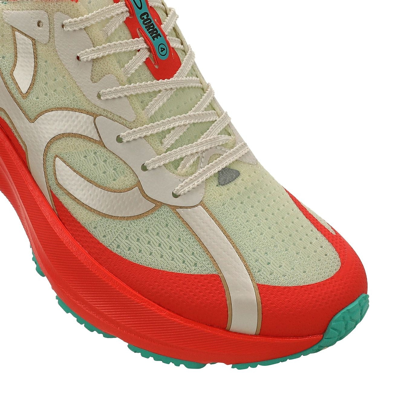 Zapatilla Running Hombre Corre 4 Celeste/Rojo/Arena
