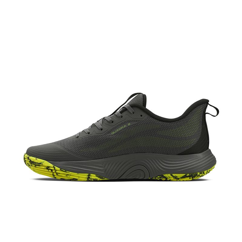 Zapatilla Voleibol Hombre QUADRA 2 Gris/Amarillo