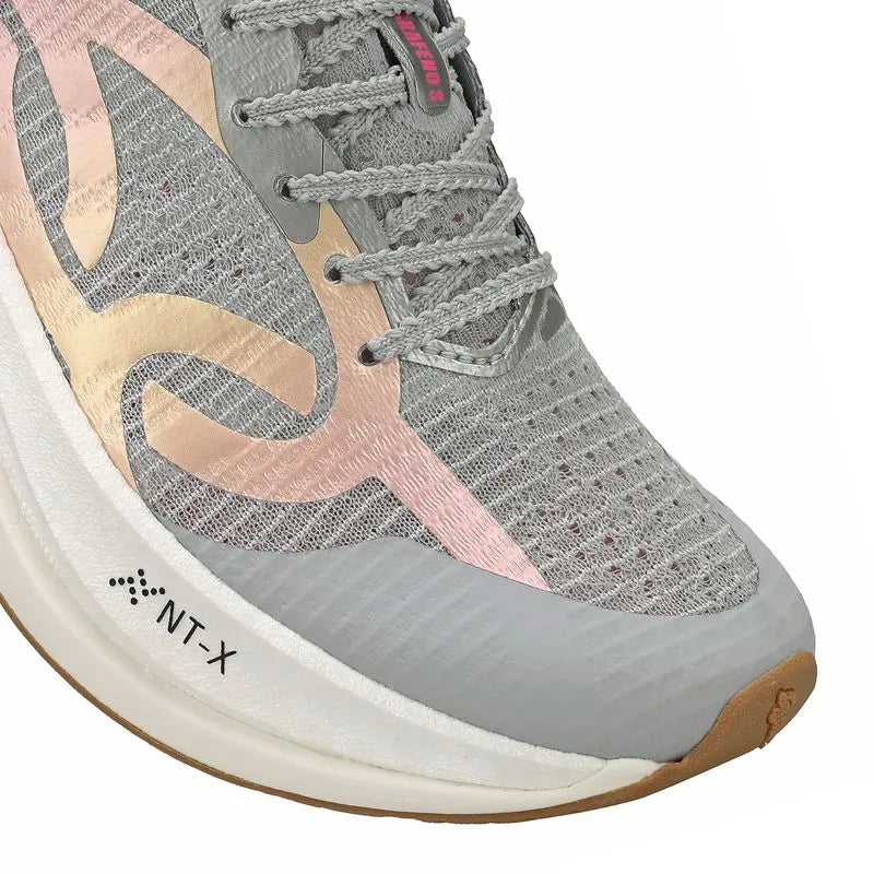 Zapatilla Running Mujer CORRE GRAFENO 3 Plateado/Multi