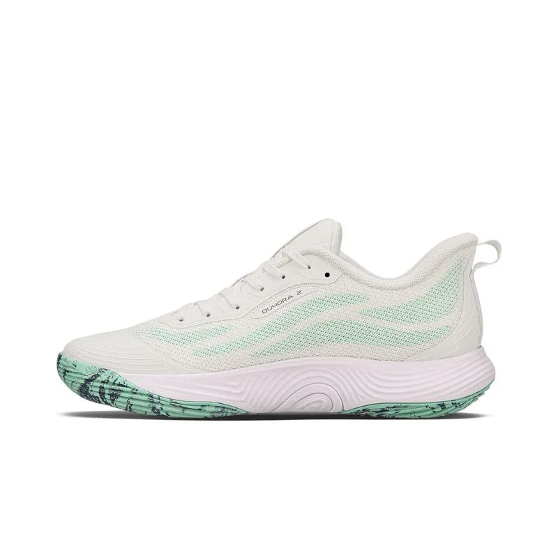 Zapatilla Voleibol Mujer QUADRA 2 Blanca/Verde