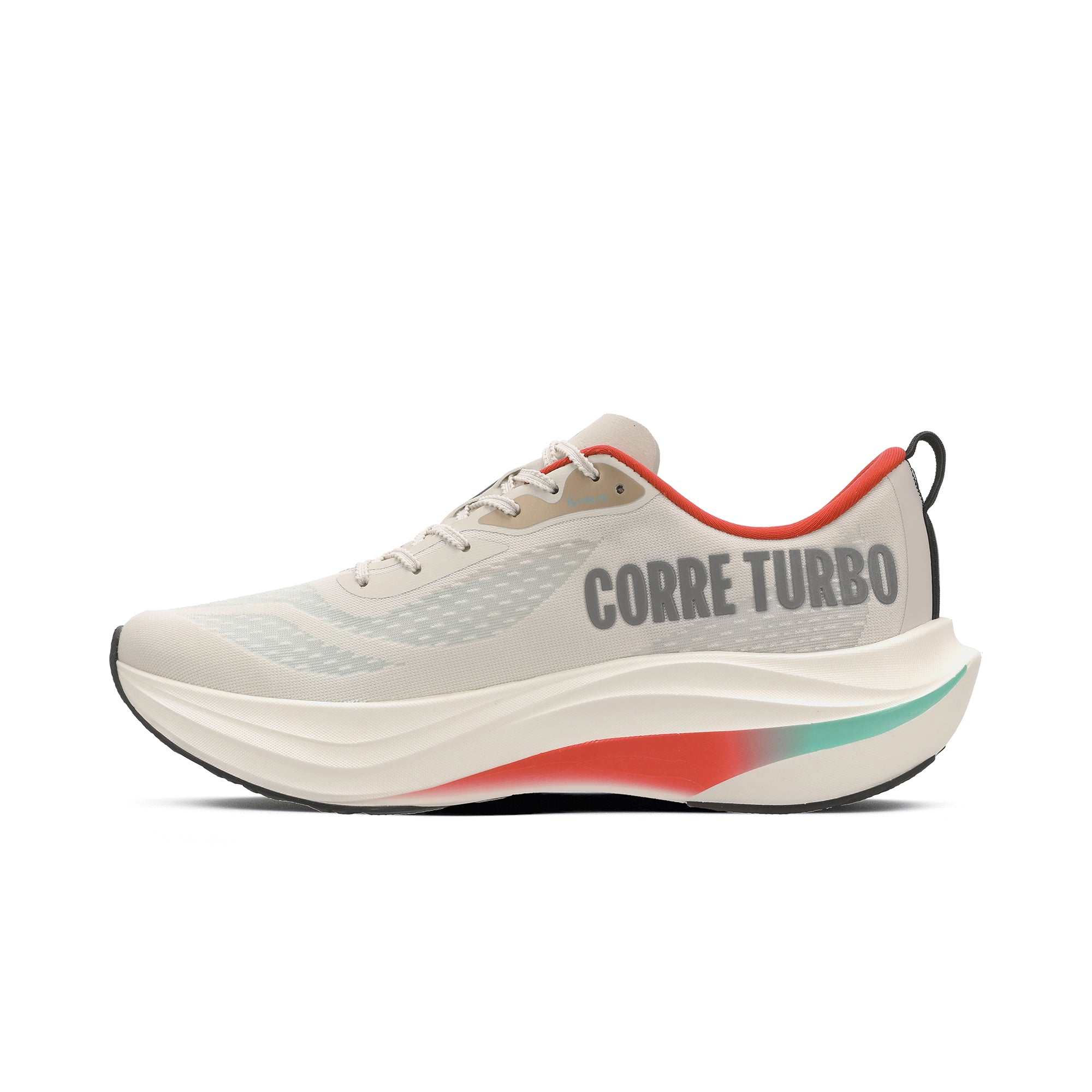 Zapatilla Running Hombre Corre TURBO Celeste/Rojo/Arena – Olympikus