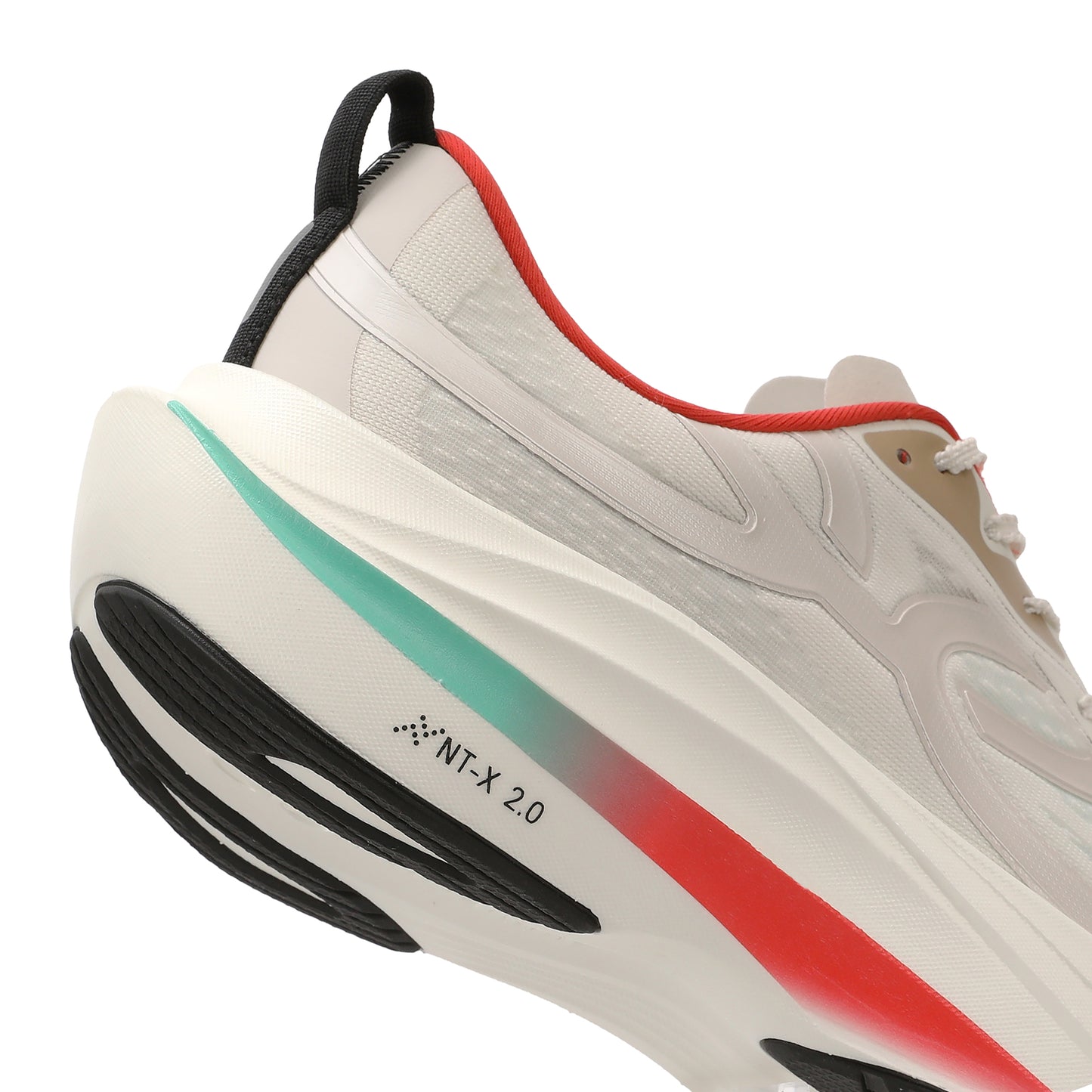 Zapatilla Running Mujer Corre TURBO Celeste/Rojo/Arena