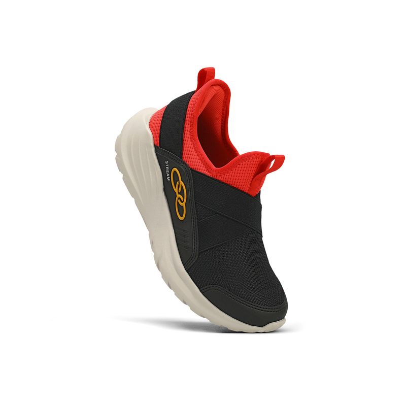Zapatilla Infantil Stream Infantil Negro/Rojo