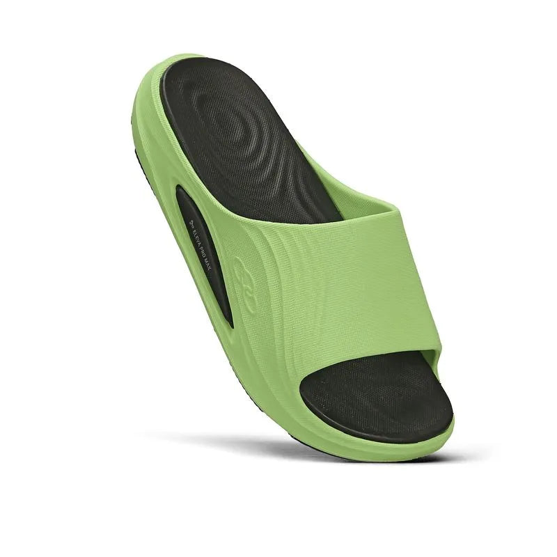 Slide Hombre Pleno Lima/Negro