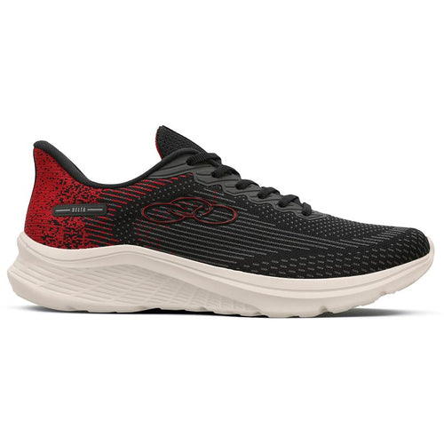 Zapatilla Mujer Delta Negro/Rojo