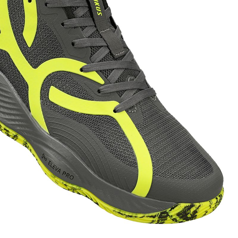 Zapatilla Voleibol Mujer QUADRA 2 Gris/Amarillo