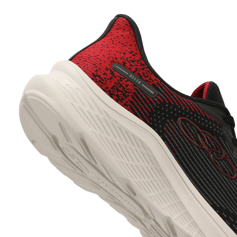 Zapatilla Mujer Delta Negro/Rojo