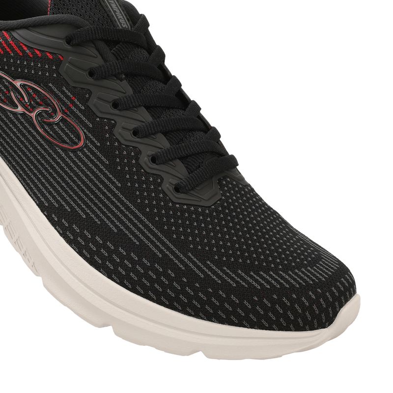 Zapatilla Mujer Delta Negro/Rojo
