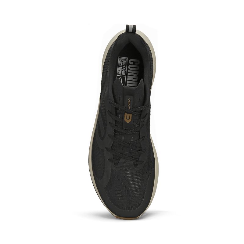 Zapatilla Running Mujer CORRE VENTO 3 Negro/Gris