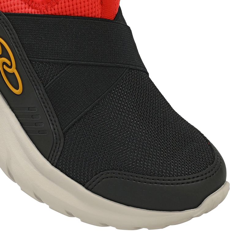 Zapatilla Infantil Stream Infantil Negro/Rojo
