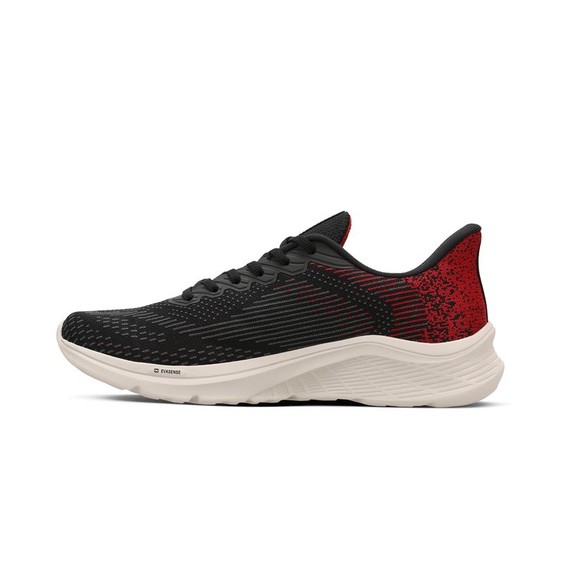 Zapatilla Mujer Delta Negro/Rojo