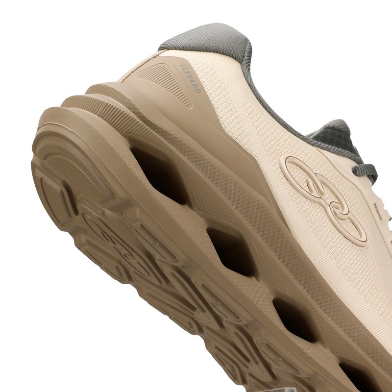Zapatilla Mujer Elevado Café/Algodón