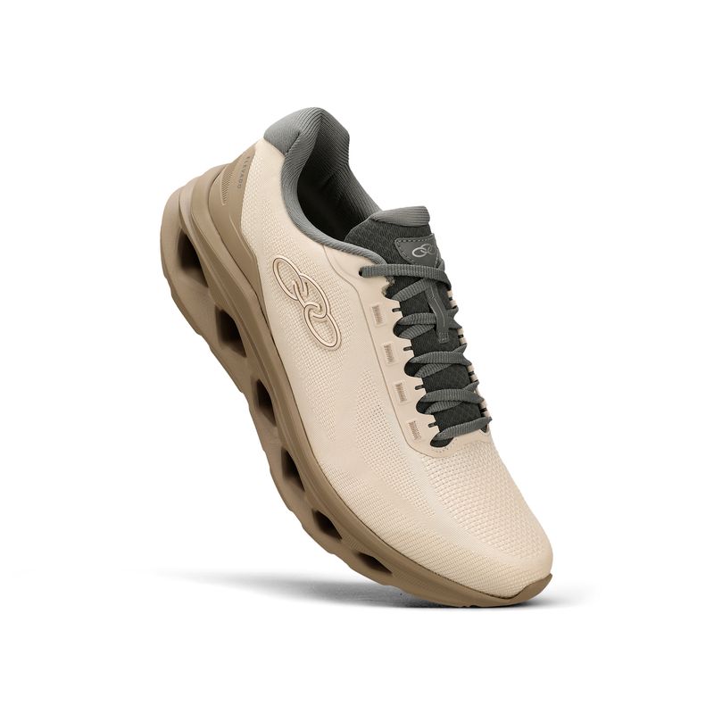Zapatilla Mujer Elevado Café/Algodón