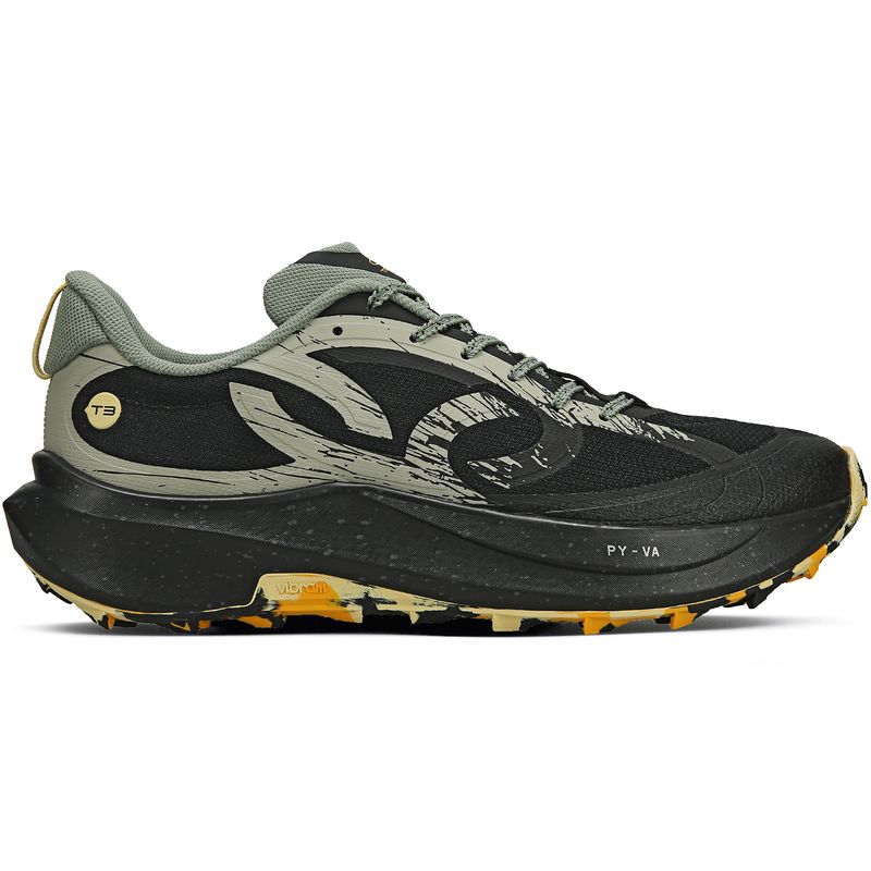 Zapatilla Running Hombre CORRE TRILHA 3 Negro/Musgo