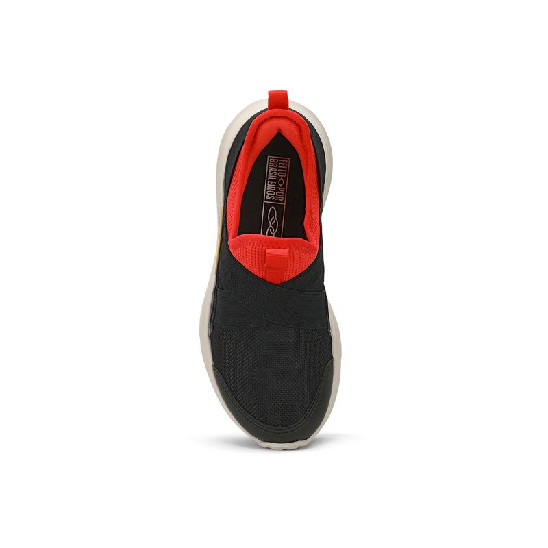 Zapatilla Infantil Stream Infantil Negro/Rojo