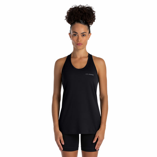 POLERA RUNNER 2.0 SIN MANGAS NEGRA MUJER