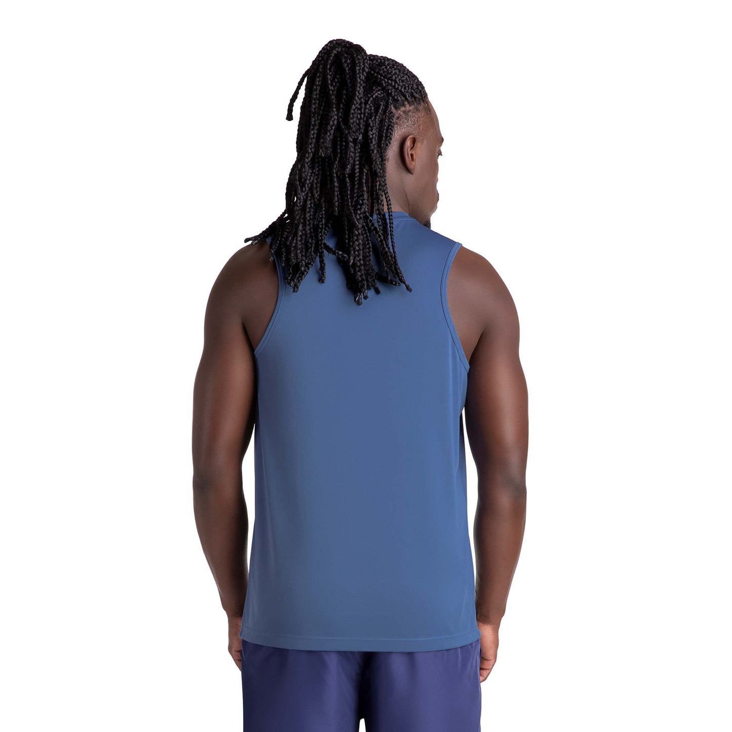 POLERA ESSENTIAL SIN MANGAS AZULADA HOMBRE